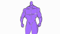 Animation Test Male Muscle Flexing (2017) 💪