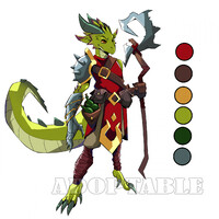 Reptile wizard-warrior[SOLD]