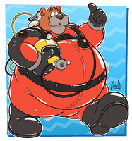 COM - Papa Bear ready for diving!