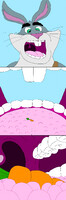 Tiny carrot in Bunnymund's mouth (extended)