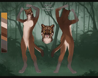 Aurea Ref sheet asian golden cat