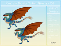 Custom Deadly Nadder Adopts | 15$