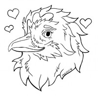 chicken lineart