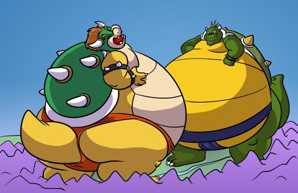 Merry Sumo Christmas Bowser Jr by Demont -- Fur Affinity [dot] net