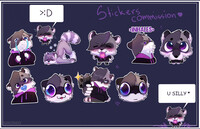 Small and silly stickers XD Commission