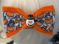 Handmade - Halloween Bluey themed hair bow
