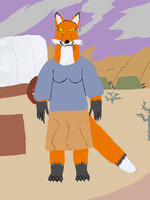 Evelyn turns into a Vixen - Casual Form