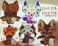 Halloween adoptables pack!!