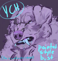 Snarling canine