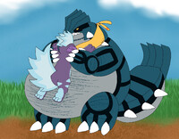 Big Groudon, Big hugs (GIFT)