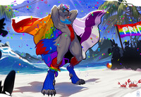 Pridefull day at the beach