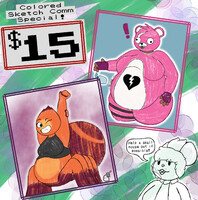 Colored Sketch Comm Special