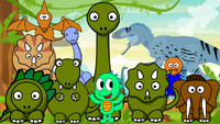Dino Muncho and his prehistoric friends