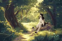 Chilling in the forest