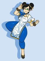 Meilin as Chun-li (Halloween 2025)
