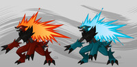 Zoroark x Typhlosion (+Shiny) Adopt - OPEN