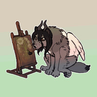 wolf painting gif 2023