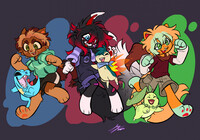 zortito starting thier pokemon journeys  (spread)