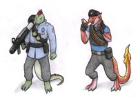 Mega Commission Part 1 - Team Fortress 2 by Brokensoul