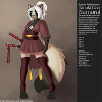 [Anthro Adventurers] Tanuki Clan Samurai