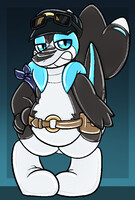 Blue Accented Perfection - (Smugsuit YCH)