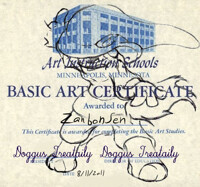 DT's Certificate of Art ~ Zanbonsen