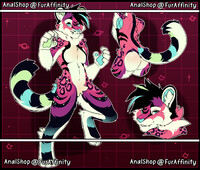 COOL JUICY PINK TIGER FULL REFERENCE SHEET 40€