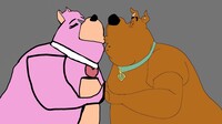 Fat Mammoth Mutt And Fat Scooby Doo kissing