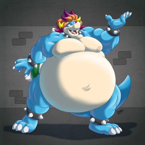 Merry Sumo Christmas Bowser Jr by Demont -- Fur Affinity [dot] net