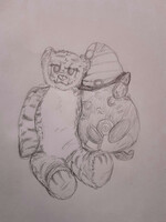 Honeybun and Callie Cat