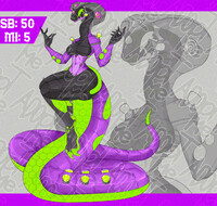 Adoptable radioactive snake girl
