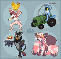 GoldenHorn Multislot YCHs - Mini Doodles