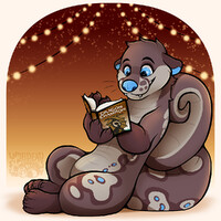 Cozy Winter Reading - Drawn by Umbdead