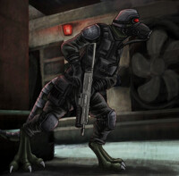 Commission: Helgast komodo dragon 