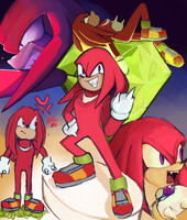 Knuckles unfinished drawing