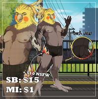 SOLD Furry Alpha Parrot from the Ring [adopt]#39