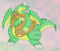 Teddy and Wonderful Green Dragon