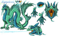 Rynakwii - Water Dragon SFW Ref. No Background Version