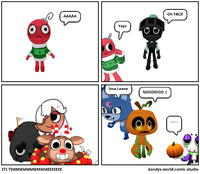 Dandy's world thing i made from Comic studio