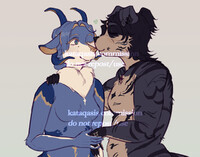 vgen commission - skeb flat colour sketch halfbody
