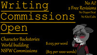 Writing Commissions Open!