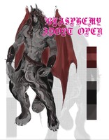 Blasphemy adopt open!! PayPal only by Baphoxian -- Fur Affin