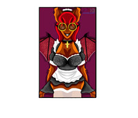 Red Marie maid outfit