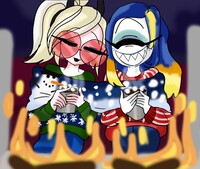 Sophdette by the fire