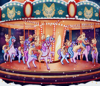 Christmas carousel ych 5$