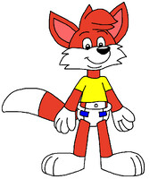 Muggy Doo Boy Fox in Diaper