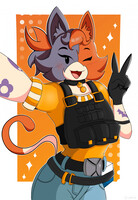 "Cate the Meowdy" fanart