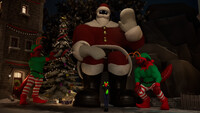 Big Santa and His Not-So-Little Helpers
