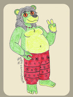 Scrapp's hippie outfit