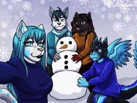 (C) Lets build a snowman